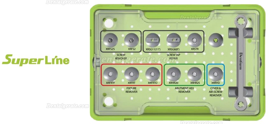 Dentium XIP HILFE Kit Implantatbefestigung Kit zum Entfernen gebrochener Schrauben